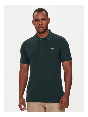 Lacoste Тениска с яка и копчета PH4012 Зелен Slim Fit