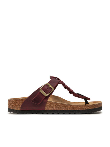 Birkenstock Джапанки Gizeh Braided Leoi 1027930 Бордо