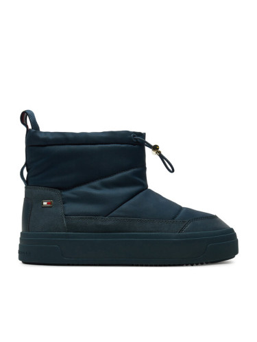 Tommy Hilfiger Апрески Flag Nylon Mini Snowboot FW0FW08334 Тъмносин