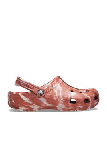 Crocs Чехли Classic Marbled Clog 206867 Кафяв