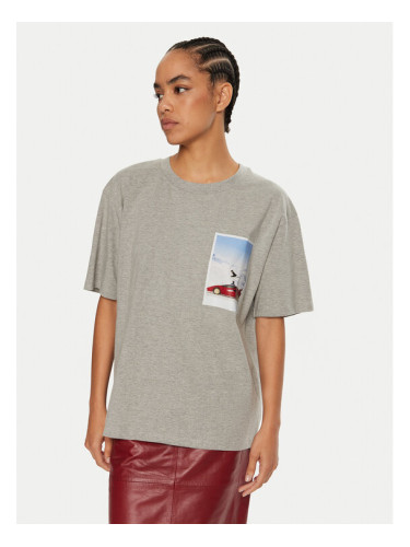 2NDDAY Тишърт Arale 2245243315 Сив Oversize