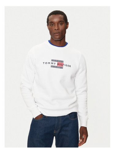 Tommy Hilfiger Суитшърт MW0MW35541 Бял Regular Fit