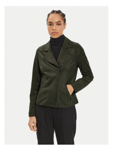Olsen Яке от имитация на кожа 15001386 Зелен Regular Fit