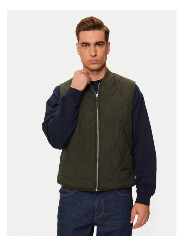 Jack&Jones Елек Koda 12258386 Зелен Regular Fit