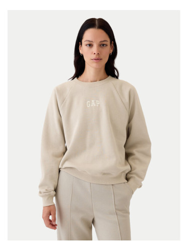 Gap Суитшърт 765585-36 Бежов Regular Fit