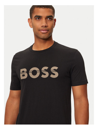 Boss Тишърт 50525208 Черен Regular Fit