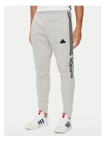 adidas Долнище анцуг House of Tiro IW5944 Сив Regular Fit