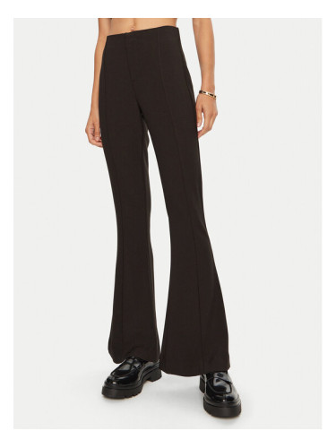 Gina Tricot Текстилни панталони Slim Bootcut Trousers 22856 Черен Bootcut Fit