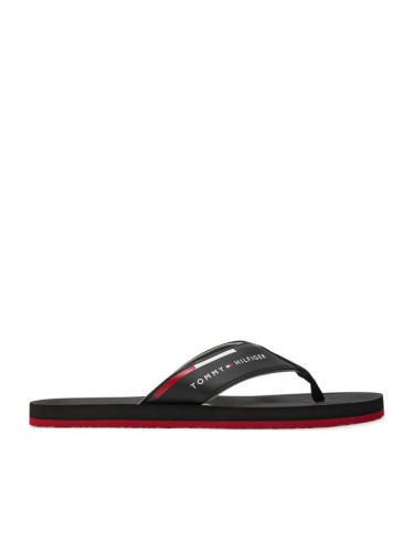 Tommy Hilfiger Джапанки Comfort Hilfiger Beach Sandal FM0FM05096 Черен