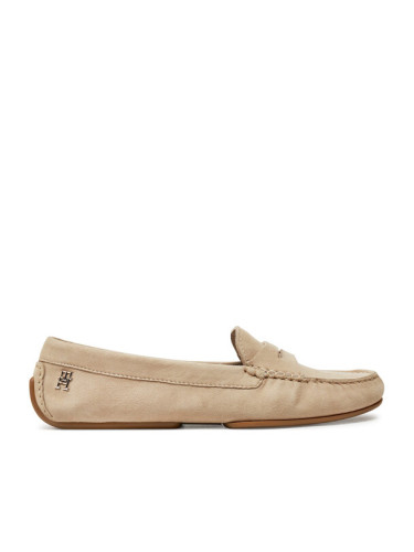 Tommy Hilfiger Мокасини Th Suede Driver Loafer FW0FW08563 Бежов