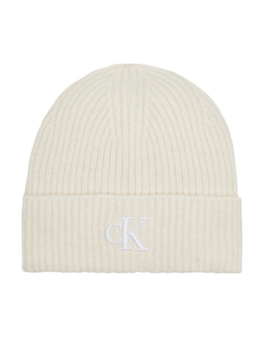 Calvin Klein Jeans Шапка Thick Embroidery Beanie K60K612321 Екрю