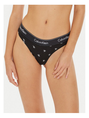 Calvin Klein Underwear Бикини тип прашка 0000F3786E Черен