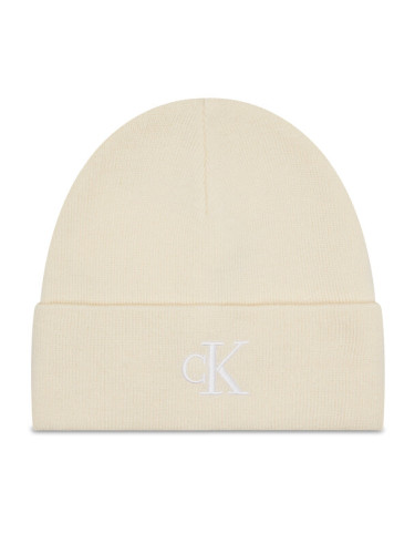 Calvin Klein Jeans Шапка Monogram Embro Beanie K60K612319 Екрю