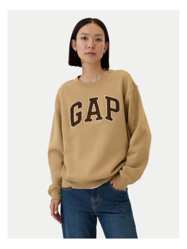 Gap Суитшърт 554936-33 Бежов Regular Fit