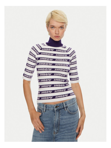 2NDDAY Пуловер Matt 2245345404 Син Slim Fit