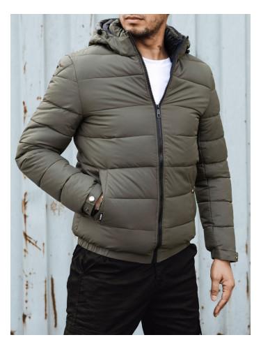 Мъжко зимно ватирано яке с качулка