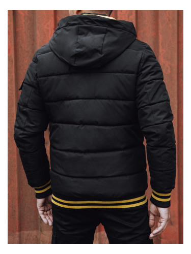 Black quilted men's jacket Dstreet