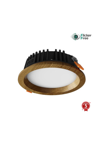 APLED - LED Лампа RONDO WOODLINE LED/6W/230V 4000K Ø 15 см дъб масивнo дървo