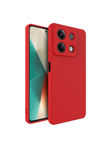 Силиконов кейс bSmart Silicone Soft Cover, За Xiaomi Redmi Note 13 5G, Червен