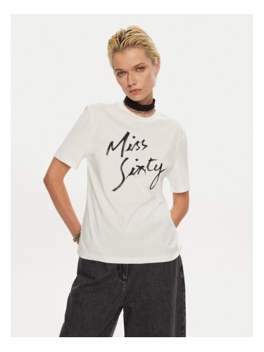 Miss Sixty Тишърт 6L3SJ3780000 Бял Regular Fit