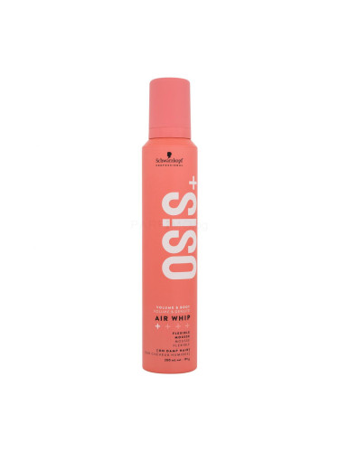 Schwarzkopf Professional Osis+ Air Whip Flexible Mousse Втвърдител за коса за жени 200 ml увреден флакон