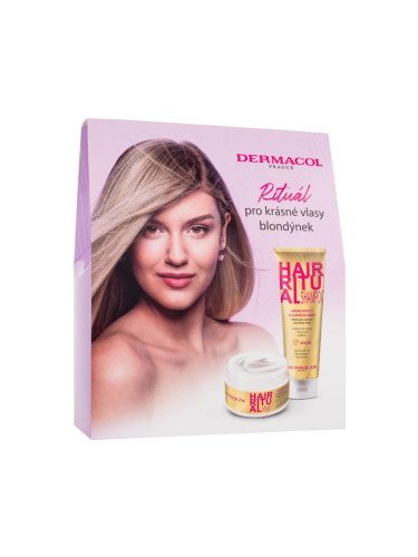 Dermacol Hair Ritual Super Blonde Подаръчен комплект шампоан Hair Ritual Grow Effect & Super Blonde 250 ml + маска за коса Hair Ritual Super Blonde & Intensive Care 200 ml