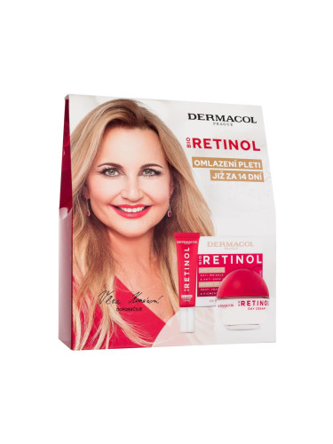 Dermacol Bio Retinol Подаръчен комплект дневен крем за лице Bio Retinol 50 ml + околоочен крем Bio Retinol 15 ml