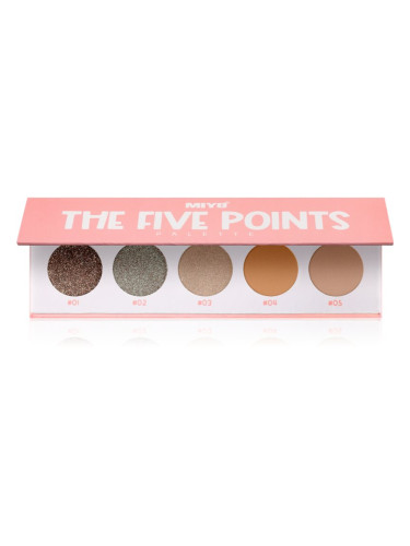 Miyo Eyeshadow The five points палитра сенки за очи цвят 15 Consequences 1 бр.