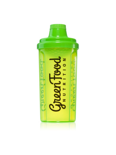 GreenFood Nutrition Shaker спортен шейкър Transparent Green 500 мл.