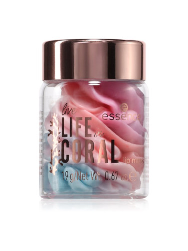 essence LIFE in CORAL хидратираща маска за устни 01 Coralicious Vibes! 9 гр.