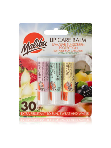 Malibu Lip Care Balm балсам за устни SPF 30 3x5 гр.