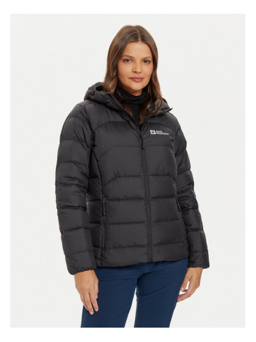 Jack Wolfskin Пухено яке Ather Down A60330 Черен Regular Fit