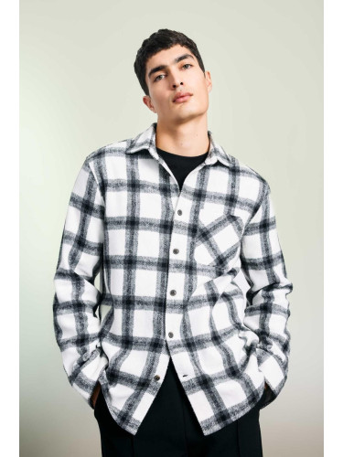 DEFACTO Regular Fit Checkered Lumberjack Long Sleeve Shirt