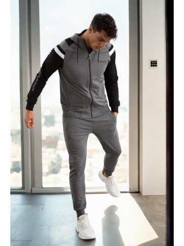 82501 Dewberry Mens Tracksuit Set-ANTHRACITE