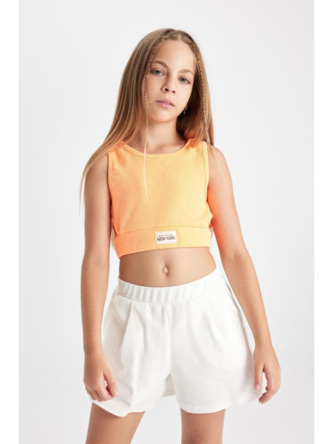 DEFACTO Girl's Crew Neck Undershirt