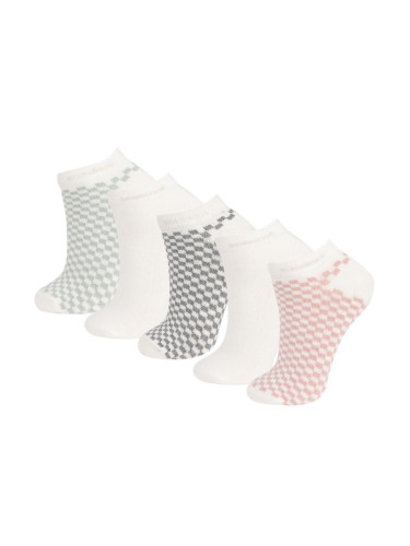 DEFACTO Woman's 5-Piece Cotton Booties Socks