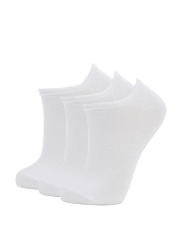 DEFACTO Women's Cotton 3-Piece Sneaker Socks