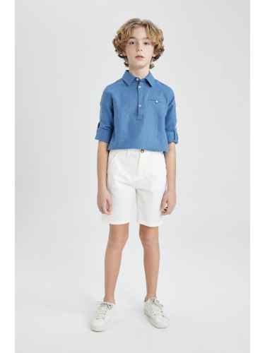 DEFACTO Boy's Gabardine Basic Shorts