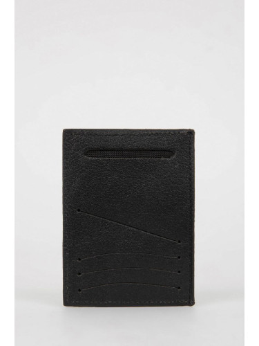 DEFACTO Men's Faux Leather Card Holder