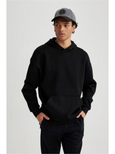 DEFACTO Oversize Fit Hooded Basic Sweatshirt