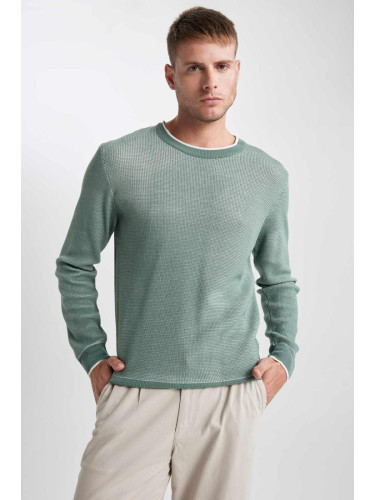 DEFACTO Standard Fit Crew Neck Sweater