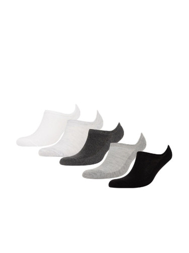 DEFACTO Men's 5-Pack Cotton Sneaker Socks