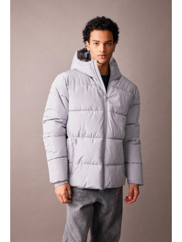 DEFACTO Regular Fit Hooded Puffer Jacket