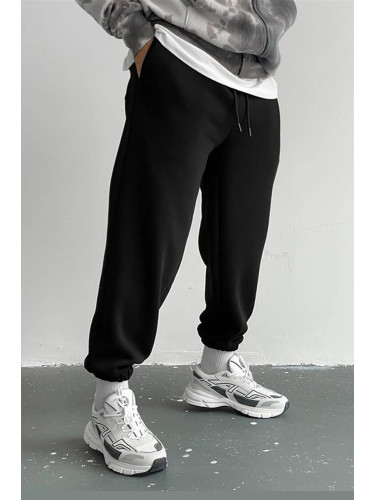 84184 Dewberry 3 Thread Mens Sweatpants-BLACK