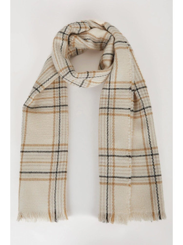 DEFACTO Women's Plaid Patterned Scarf