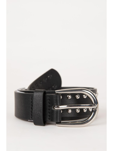 DEFACTO Women's Faux Leather Classic Belt