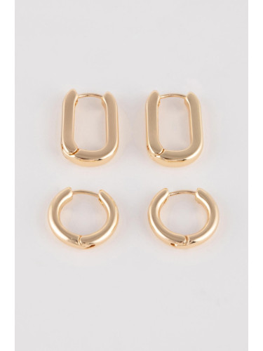 DEFACTO Women's Set of Gold Earrings