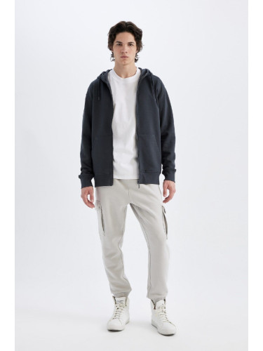 DEFACTO Regular Fit Cargo Pocket Elastic Leg Sweatpants