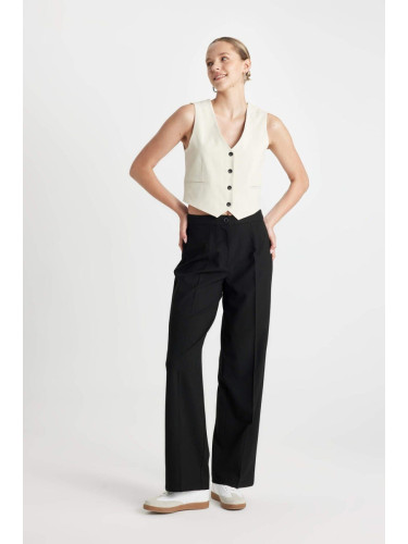 DEFACTO Wide Leg High Waist Standard Length Pants