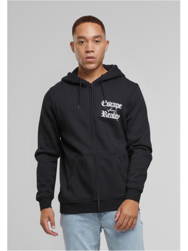 Men's zip-up hoodie Escape From Reality black